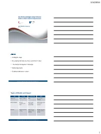 Types of Models and Impact