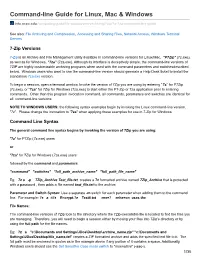 Command-Line Guide for Linux, Mac & Windows