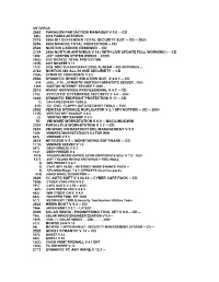 Copy of Copy of 1-9-2007 List