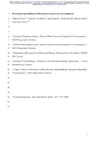 Broad-Spectrum Inhibition of Phytophthora Infestans by Root Endophytes