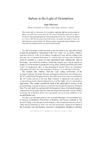 Sufism in the Light of Orientalism