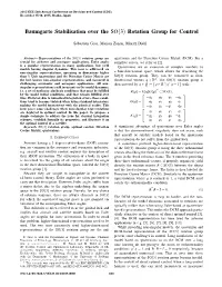 Baumgarte Stabilisation Over the SO(3) Rotation Group for Control