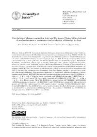 Correlation of Plasma Coagulation Tests and Fibrinogenclauss with Rotational Thromboelastometry Parameters and Prediction of Bleeding in Dogs