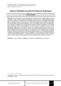 Impure Infinitism and the Evil Demon Argument