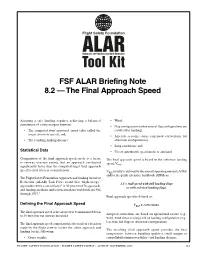 The Final Approach Speed