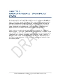 Chapter 5. Marine Shorelines - South Puget Sound