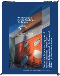 Construction Projects and Upgrades of Particle Accelerators Document