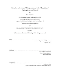 From the Activation of Tetraphosphorus to the Chemistry