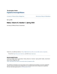 Maine, Volume 81, Number 1, Spring 2000