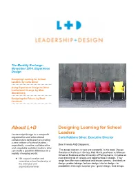 Using Experience Design to Drive Institutional Change, by Matt Glendinning