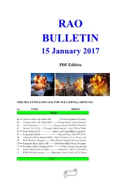 Bulletin 170115 (PDF Edition)