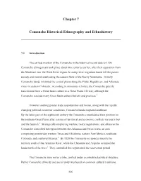 Chapter 7 Comanche Historical Ethnography And