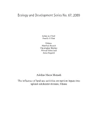 Ecology and Development Series No. 67, 2009