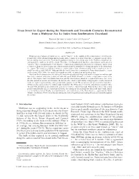 Fram Strait Ice Export During the Nineteenth and Twentieth Centuries Reconstructed from a Multiyear Sea Ice Index from Southwestern Greenland