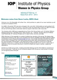 NEWSLETTER No 17 News from 2012 - 2013