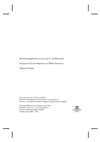Description-Driven Media Resource Adaptation