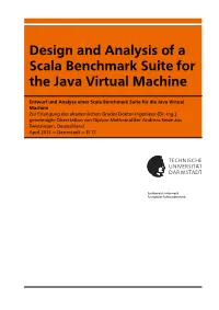 Design and Analysis of a Scala Benchmark Suite for the Java Virtual Machine