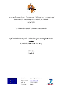 Inception Report for Each Case Study