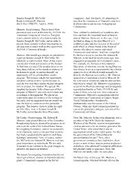 Senator Joseph R. Mccarthy: Reply to Edward R. Murrow See It Now