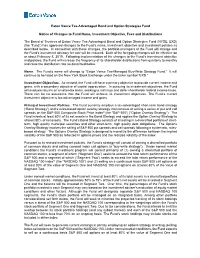 Eaton Vance Tax-Advantaged Bond and Option Strategies Fund Notice