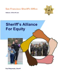 Sheriff's Alliance for Equity REPORT