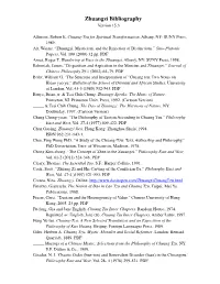Zhuangzi Bibliography Version 15.3