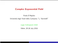 Complex Exponential Field