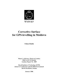 Corrective Surface for GPS-Levelling in Moldova