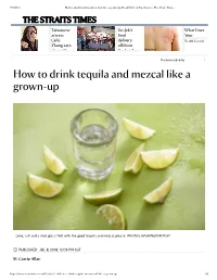How to Drink Tequila and Mezcal Like a Grown-Up