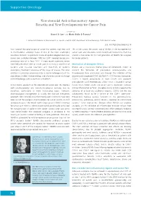 Non-Steroidal Anti-Inflammatory Agents – Benefits and New Developments for Cancer Pain