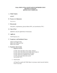 510(K) SUBSTANTIAL EQUIVALENCE DETERMINATION CHECKLIST