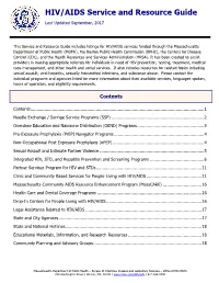 HIV/AIDS Service and Resource Guide