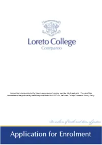 Information Is Being Collected for the Primary Purpose of Creating a Waiting List of Applicants