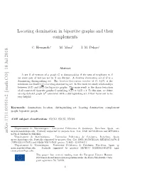 Locating Domination in Bipartite Graphs and Their Complements