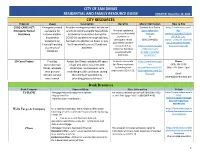 Residential Resources Guide