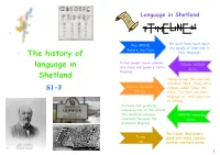 The History of Language in Shetland