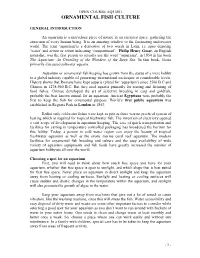 Aquacultue OPEN COURSE: NOTES PART 1