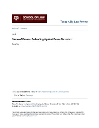 Defending Against Drone Terrorism