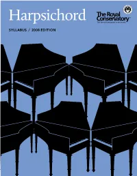 Harpsichord Syllabus / 2008 Edition