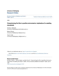 Implications for Seedling Recruitment