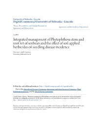Integrated Management of Phytophthora Stem and Root Rot Of