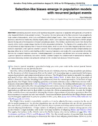 Selection-Like Biases Emerge in Population Models with Recurrent Jackpot Events