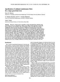 Specification of Sediment Maintenance Flows for a Large Gravel-Bed River