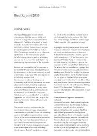 Bird Report 2005