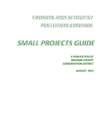 Erosion and Sediment Pollution Control Plan for Small Projects Guide