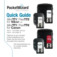 Flextt5-Nikon Quick Guide