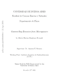 Gamma-Ray Emission from Microquasars