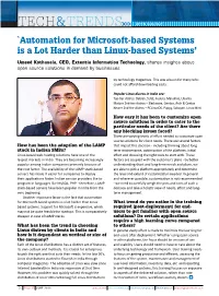 `Automation for Microsoft-Based Systems Is a Lot Harder Than Linux