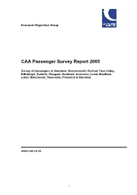 CAA Passenger Survey Report 2005