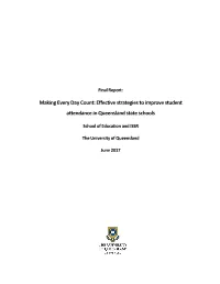 Effective Strategies to Improve Student Attendance in Queensland State Schools
